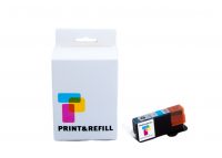 Print & Refill CLI-521C syaani täytetty mustekasetti