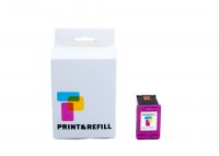 Print & Refill HP 301 XL 3-väri täytetty mustekasetti