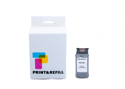 Print & Refill PG-40 musta täytetty mustekasetti