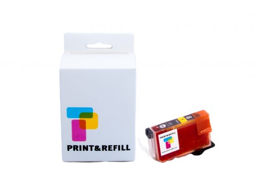 Print & Refill CLI-8Y keltainen täytetty mustekasetti