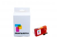 Print & Refill BCI-6Y keltainen täytetty mustekasetti