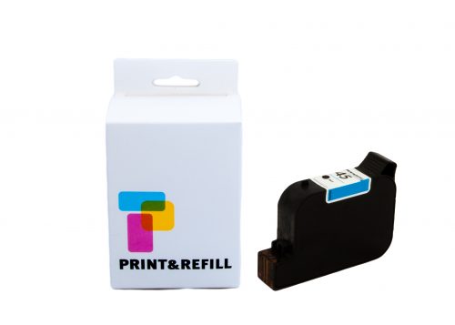 Print & Refill HP 45 musta täytetty mustekasetti
