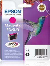 Epson T0803 magenta mustekasetti