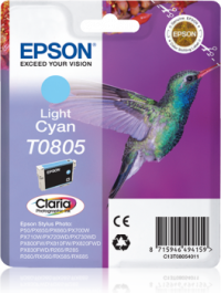Epson T0805 vaalea syaani mustekasetti