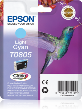 Epson T0805 vaalea syaani mustekasetti