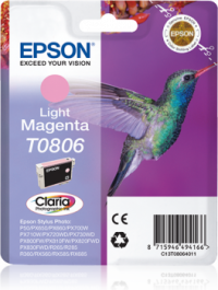Epson T0806 vaalea magenta mustekasetti