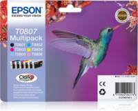 Epson T0807 6-väripaketti mustekasetteja