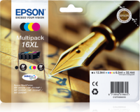 Epson 16 XL / T1636 XL 4-väripaketti mustekasetteja