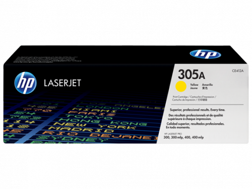 HP 305A / CE412A laserkasetti keltainen