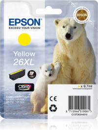 Epson 26 XL / T2634 keltainen mustekasetti