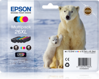 Epson 26 XL / T2636 4-väripakkaus mustekasetteja