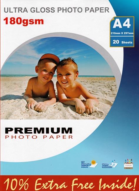 Premium kiiltävä valokuvapaperi A4 180g (20)
