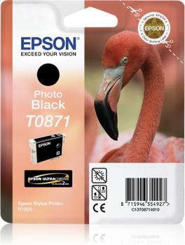 Epson T0871 valokuvamusta mustekasetti