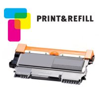 Print & Refill Brother TN-2320 uusioitu laserkasetti musta