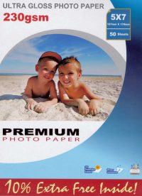 Premium kiiltävä valokuvapaperi 13x18 230g (50)