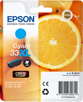 Epson 33 XL syaani mustekasetti