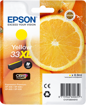 Epson 33 XL keltainen mustekasetti
