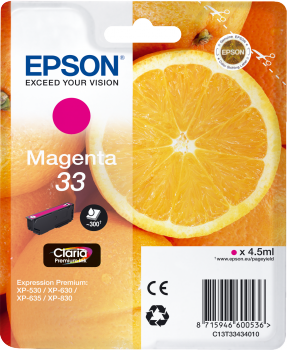 Epson 33 magenta mustekasetti