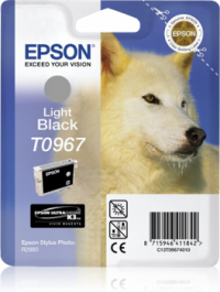 Epson T0967 vaalea musta mustekasetti