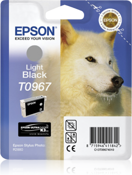 Epson T0967 vaalea musta mustekasetti