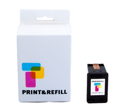 Print & Refill HP 62 XL musta täytetty mustekasetti