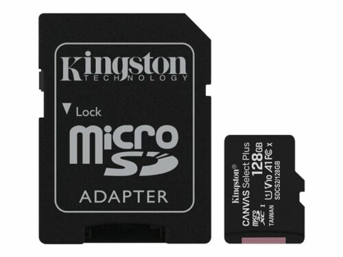 KINGSTON 128GB micSDXC Canvas Select Plus 100R A1 C10 muistikortti