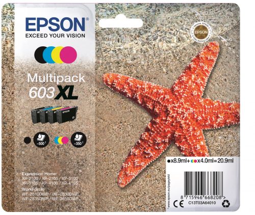 Epson 603 XL 4-väripaketti mustekasetteja