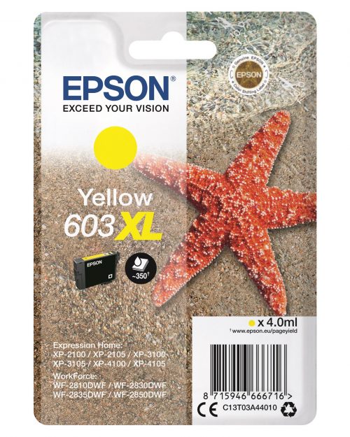 Epson 603 XL keltainen mustekasetti
