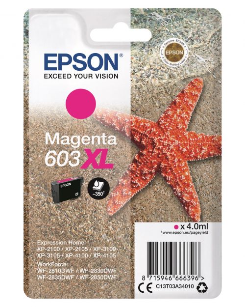 Epson 603 XL magenta mustekasetti