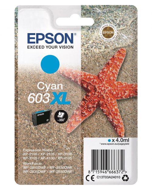 Epson 603 XL syaani mustekasetti