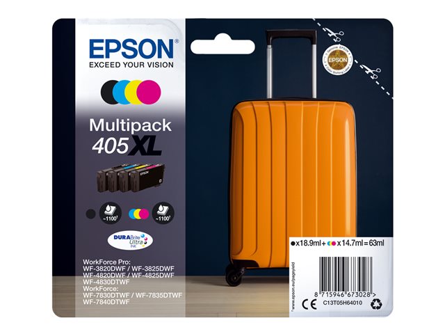Epson 405 XL 4-väripaketti mustekasetteja