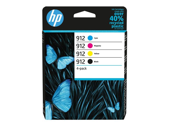 HP 912 4-väripaketti mustekasetteja