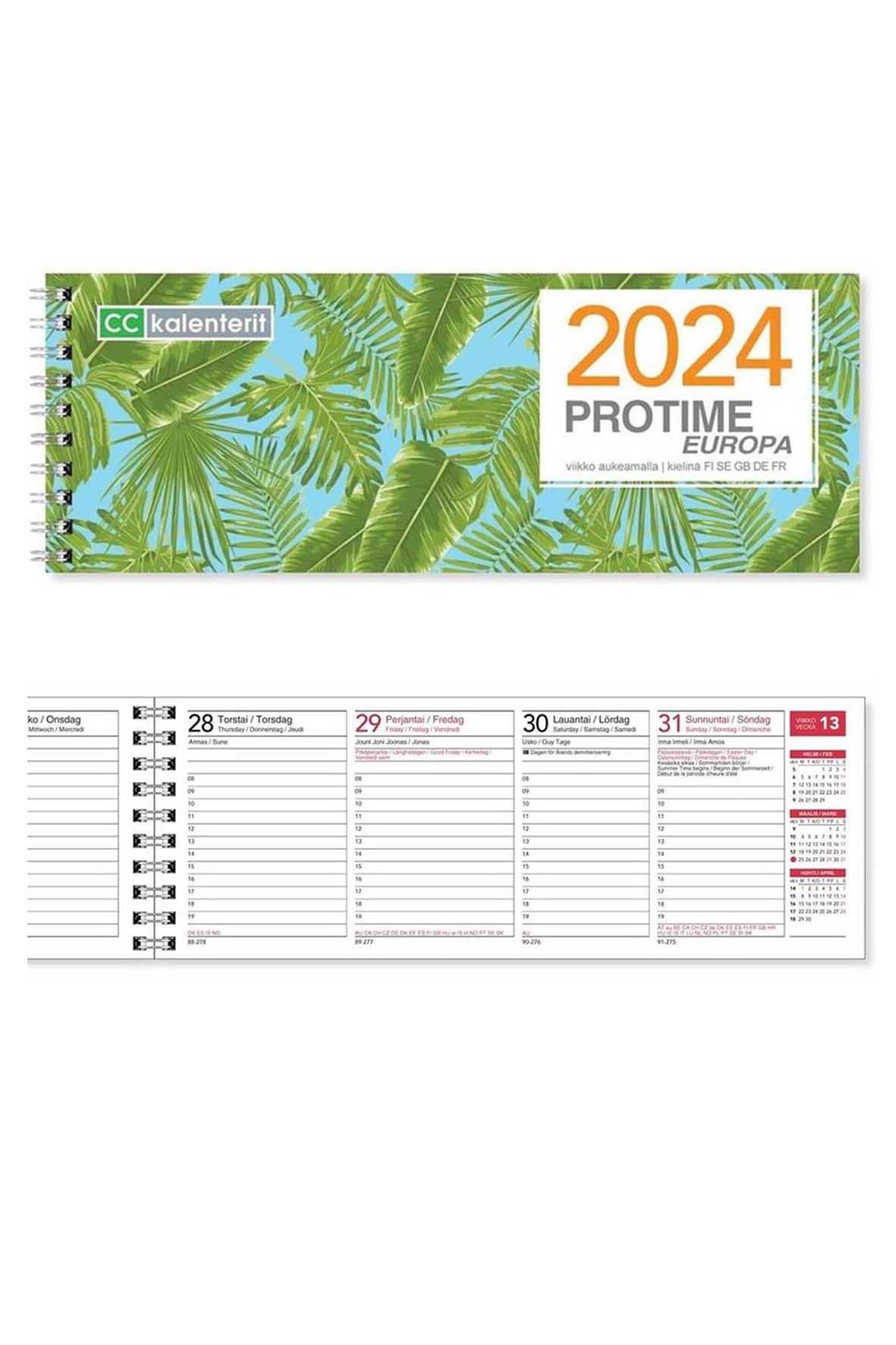Kalenteri 2024 Pöytäkalenteri Protime Europa EKO