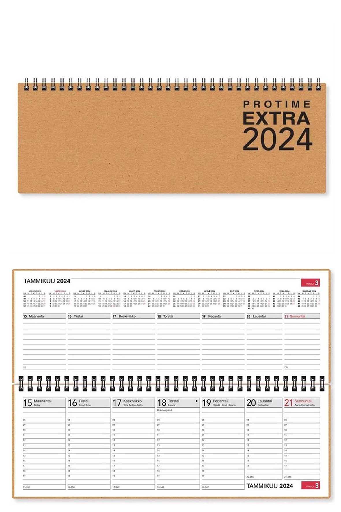 Pöytäkalenteri Protime Extra EKO 2024
