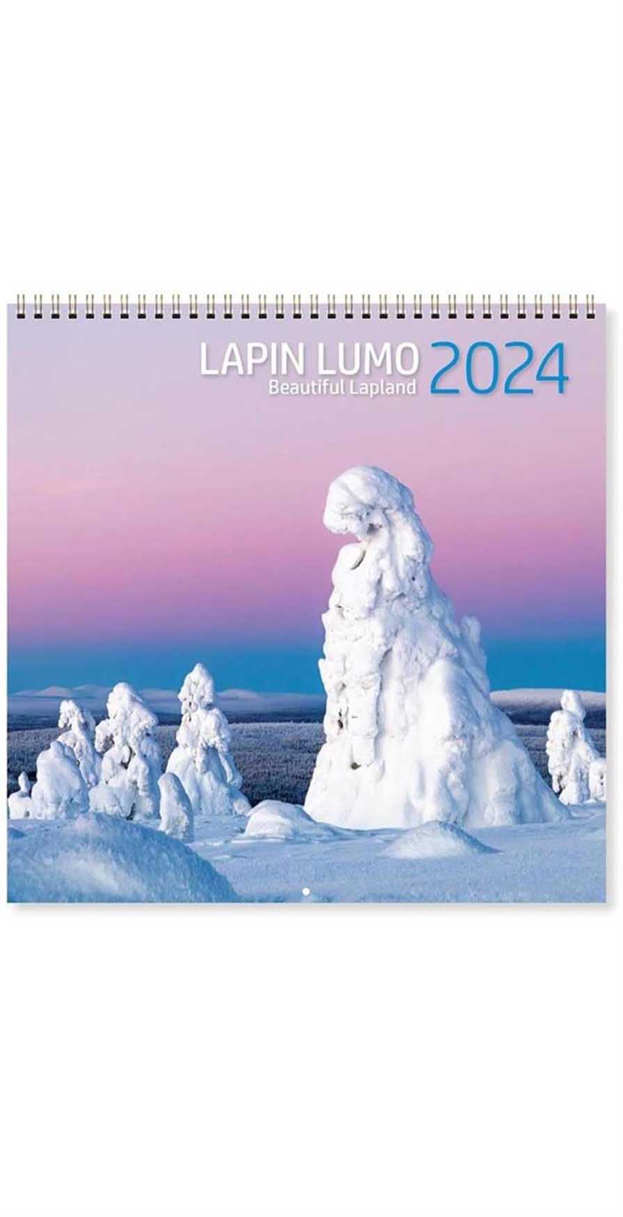 Seinäkalenteri 2024 Lapin lumo